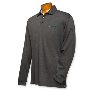 Miami Hurricanes B&T CB DryTec LS Championship Polo - Charcoal